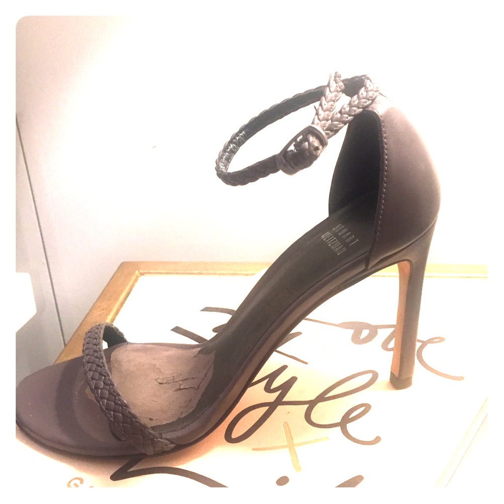 Stuart Weitzman Nudist “barebraid” sandal